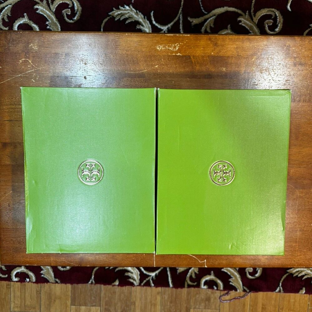 Tory Burch Green Kira Sport Logo Sandal Shoe Empty Box *Two*
